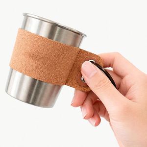ปลอกหุ้มแก้วกาแฟแบบปรับได้ ทำจากหนัง PU สำหรับเครื่องดื่มร้อน เหมาะสำหรับเป็นของขวัญ - Product Image 2