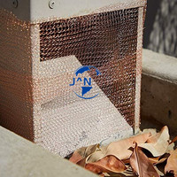 Maille de fil de cuivre pur tricotée de 2-1/2 pouces, 20 yards, pour la lutte antiparasitaire, personnalisable, marron, avec services DDP