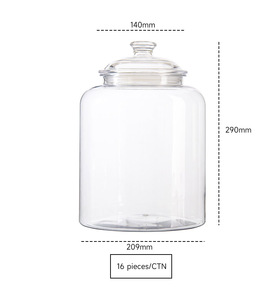 Chất Lượng Cao Nhà Bếp Thực Phẩm Lưu Trữ Jar Kín Kín Nhựa Jar Với Con Dấu Vòng Nắp - Product Image 5