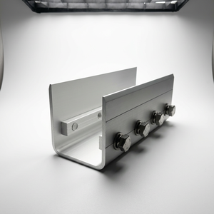 Kit de connecteurs de poutre solaire en aluminium, raccord de poutre principale PV avec kit de boulons complet, résistant au vent de 60 m/s et à la neige de 3 KN/m², taille personnalisée OEM - Product Image 5