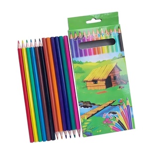 Crayons en bois de haute qualité et bon marché pour étudiants, 12, 24, 36 couleurs, crayons de couleur personnalisés, crayons de couleur pour l'école, cadeau pour enfants - Product Image 2