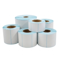 Papel Térmico para Etiquetas E-Packet, Resistente a Tres Factores, 100 20 30 50 70 80 90 100, Autoadhesivo, para Códigos de Barras, Formato Cuadrado