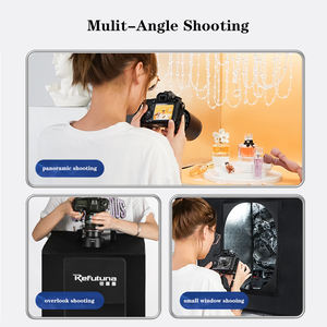 Caja de Luz LED de 60 cm para Fotografía de Estudio, Caja de Luz para Fotografía de Productos con <span class=keywords><strong>Fondo</strong></span> de PVC, Carpa de Fotografía Plegable y Portátil - Product Image 3