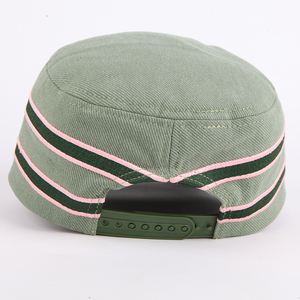 Conception classique personnalisée Chapeaux en coton à dessus plat Casquette de baseball de haute qualité Vintage Tourist 3d Broderie - Product Image 4