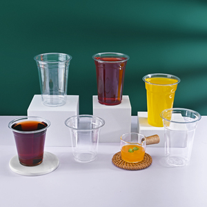 Venta caliente de plástico transparente PET vasos de pared simple logotipo personalizado impreso 12oz 24oz bebidas desechables leche jugo Tequila café - Product Image 5
