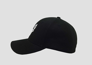 Gorra de Béisbol Negra de 6 Paneles, Personalizada con Bordado 3D Blanco, de Alta Calidad, Estilo Vintage, para Uso Diario, Fabricada en Vietnam - Product Image 2