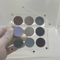 Palette de fards à paupières acryliques rechargeables 9/12 couleurs 15/16, boîte magnétique pour maquillage, organisateur de cosmétiques, étui pour poudres de beauté avec godets de 26 mm