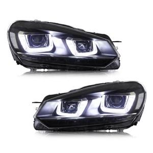 Accessoire automobile GZ09 Phare à LED Auto Rickshaw 35W Modification de phare de voiture Lumière pour Volkswagen Golf 6 2010-2014 - Product Image 2