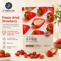 Gedroogde aardbeien, echte fruitsnack, kant-en-klaar, 85% aardbeien, 30g*24 zakjes, groothandel, OEM, private label