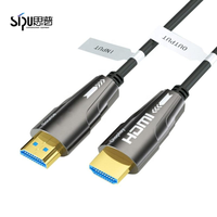 SIPU Premium Ultra HD Glasfaser Ultra-Hochgeschwindigkeits-HDTV 2.1/2.0 Stecker-zu-Stecker Aktives Optisches Kabel für TV, Projektor, Computer, DVD
