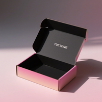 LOW quantité minimale de commande ondulé recyclable Logo rose emballage cadeau chaussures boîte à vêtements papier postal Mailer boîtes d'expédition pour petites entreprises