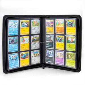 Classeur de cartes à collectionner FX 4 9 12 pochettes en cuir PU de qualité supérieure pour cartes de basket-ball, Yugioh, MTG, TCG - Blanc - Product Image 4