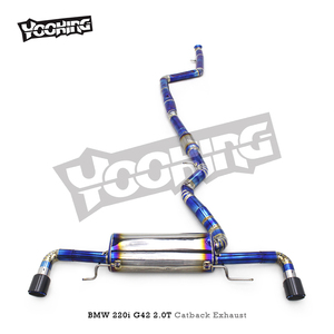 Tubos de escape OEM de rendimiento Motorsport para BMW 220/220i G42 2,0 T B48 2022 silenciador de titanio resonador Catback - Product Image 6