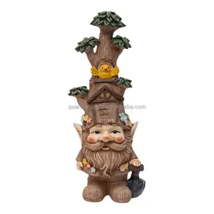 Reçine zanaat hediye açık büyük reçine bahçe heykelleri Gnome heykel el sanatları dekor peri