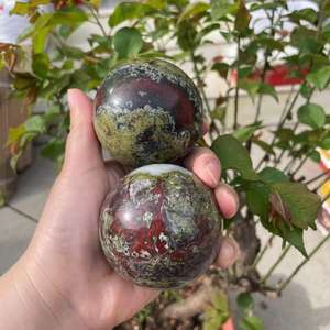 Groothandel Natuurlijke Rock Dragon Bloed Bollen Voor Decoratie Steen Spirituele Kwarts Kristallen Bol Bal - Product Image 6