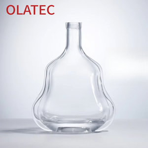 Bouteilles de liqueur en verre personnalisées, forme de gourde, 750 ml, 1000 ml, pour <span class=keywords><strong>Cognac</strong></span>, Brandy, avec bouchon à vis - Product Image 3