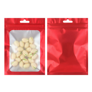 BOPP/VMPET/PE Zipper Top Food Grade <strong>Snack</strong> Packaging <strong>Bags</strong> Clear Window Hanging Hole Moisture Proof Custom Logo Gravure Printing - Product Image 3