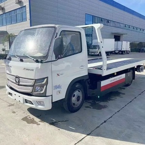 Brand New FoTon 4x2 3ton <b>Flatbed</b> Towing <b>Truck</b> With Crane for Rescue Vehicle for Sale - Product Image 2