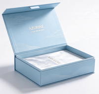 Boîte cadeau rigide à clapet personnalisée avec estampage à chaud de luxe, logo personnalisé, insert en velours pour emballage de bijoux, cosmétiques et parfums