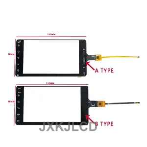 2.5D 6pin gt911 cảm ứng Bảng điều chỉnh Digitizer Màn hình HLX-1819-V1 HLX-90001-V5 Car DVD GPS navigation video Glass đối với teyes Honda TOYOTA