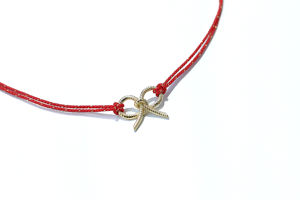 Pulsera con Lazo Rojo, Oro de 14K, Joyería con Diamantes, Venta al por Mayor, Fabricante de Joyería Fina, Pulsera con Diseño de Lazo Personalizado, Proveedor OEM ODM - Product Image 5