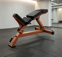 Banc de musculation réglable robuste de qualité standard, inclinable/déclinable/plat, pour exercices pectoraux et dorsaux, capacité 150 kg, construction en acier