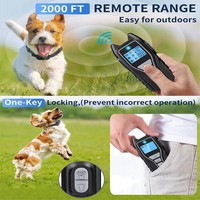 Graues Wiederaufladbares Hundetrainingshalsband Wasserdicht Fernbedienung 4 Sicherheitsmodi Taschenlampe Vibration für Alle Hunde Bellkontrolle