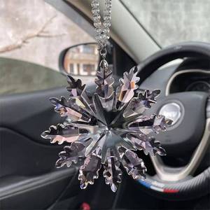 เครื่องประดับตกแต่งรถยนต์คริสต์มาสรูปเกล็ดหิมะคริสตัลสวยงาม - Product Image 6