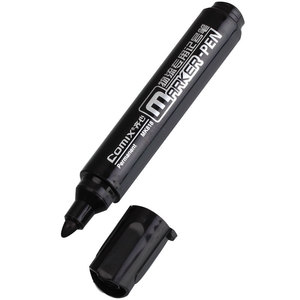 Qixin Marker <b>Pen</b> 2.0mm Oil-based Black Red Blue Logistics Office Supplies 12 <b>Pens</b> <b>Box</b> - Product Image 4