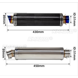 Tubo de Escape Modificado Universal para Motocicleta Z900 R3 CBR650 S1000RR, Tubo de Escape de Acero Inoxidable, Ventilación de Gas - Product Image 3