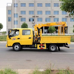 Mini-camion Foton à double cabine pour 2+3 passagers, moteur diesel, grue de 3 tonnes ou 5 tonnes, à vendre - Product Image 6