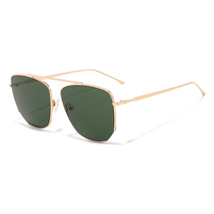Rectangle Full Rim Polarized <b>Sunglasses</b> Silver Frame Comfortable <b>Gradient</b> Gray Lenses Unisex Adult UV400 Sun Protection - Product Image 5