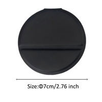 Miroir de maquillage pliable rond en cuir PU portable, miroir cosmétique de voyage HD clair, miroir de poche avec support de bureau pour femme, cadeau