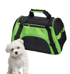 Jaula para transportar mascotas al aire libre, bolsa cruzada portátil para perros y gatos, venta al por mayor de fábrica