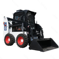 Chargeuse compacte sur pneus avec cabine fermée, équipée d'accessoires hydrauliques à changement rapide, à vendre