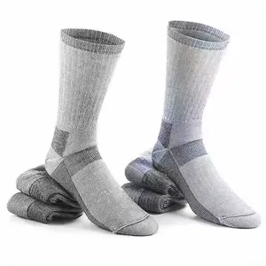 Custom Wool Knit Hiking Athletic Ski Socks Thermal Warm Sport Pure Sheep Wool Sock For Men And Women