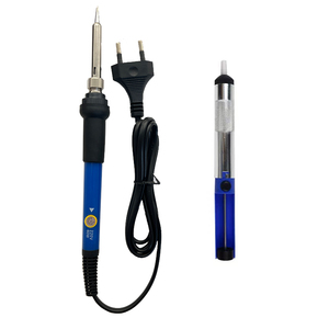 OKYN230628-59 Soldering Iron Kit Electronics, 60W Adjustable Temperature Welding Tool 5pcs Soldering Tips Desoldering Pump Tweez - Product Image 5