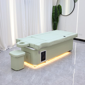 Cama de Masaje Tailandés para Salón de Belleza y Spa, Personalizada de Fábrica, con Lavacabezas, Pedicura, Spa para Pies y Soporte para Espalda - Product Image 4