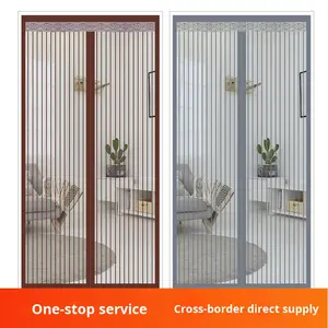 Cortina Magnética <span class=keywords><strong>Antimosquitos</strong></span> para Dormitorio, Estilo Británico, para el Hogar, Venta al por Mayor, Sin Perforaciones, con Diseño de Diamantes - Product Image 2