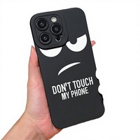 Coque de téléphone portable antichoc et étanche en TPU avec motif de personnage de dessin animé amusant, pupille blanche, trou pour appareil photo, design tendance urbain