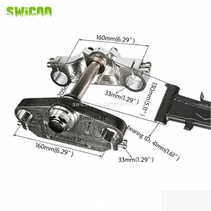 Fourche avant de 630 mm avec collier de potence et rehausseur de <span class=keywords><strong>guidon</strong></span> pour kit de suspension de <span class=keywords><strong>moto</strong></span> tout-terrain Apollo SSR 110cc 125cc - Product Image 3
