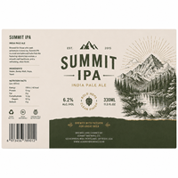 Étiquette adhésive personnalisée 12 OZ 330ml pour bouteille/canette de bière artisanale, impression vinyle, étiquettes d'emballage de boissons de brasserie imperméables