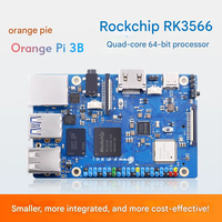 Nueva Placa de Desarrollo Orange Pi 3B Rockchip RK3566 de Cuatro Núcleos y 64 bits, WiFi+BLE Gigabit, Ejecuta Android, Linux, OpenHarmony OS