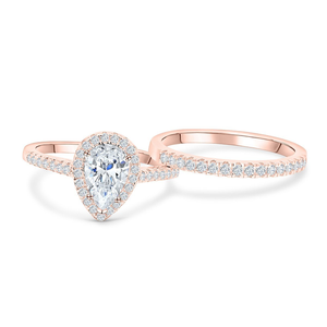 Tonglin Real Miss Joyas para niñas Plata <span class=keywords><strong>de</strong></span> ley chapada en oro 925 chapado en rodio Cubic Zirconia Pila <span class=keywords><strong>de</strong></span> piedra Anillos a jueg - Product Image 3