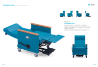 Fauteuil médical mobile multifonctionnel avec repose-pieds extensible et poignée arrière pour les salles d'hôpital et les soins aux personnes âgées