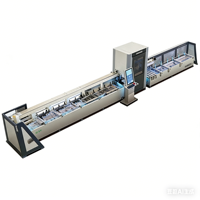 Perfil de Aluminio Parker Inteligente CNC-45 ° -45 °   Centro de Mecanizado Integrado Any AngleI con Sierra y 4 Cabezas de Fresado
