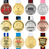 Offre Spéciale – Médailles de Badminton Personnalisables de Qualité Supérieure avec Cordon – Magnifiques Médailles pour le Kickboxing