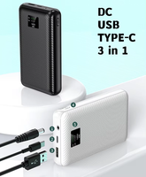 Cargador de Batería Portátil con Doble Puerto USB, 16000mAh, Mini Batería Externa de 10W para Teléfono