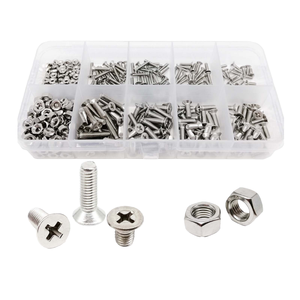 500 tornillos de cabeza hexagonal plana de acero inoxidable, pequeños, ovalados, autorroscantes, kit surtido, tamaño de rosca M3.5, 9 tamaños, multiusos, métricos - Product Image 4