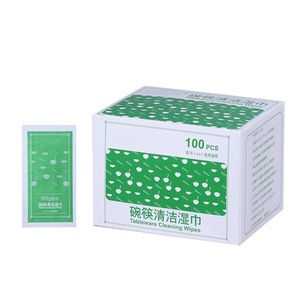 ผ้าเช็ดทำความสะอาดภาชนะออโตโนมี 100 ชิ้น สูตรแอลกอฮอล์ สำหรับทำความสะอาดชามและตะเกียบ - Product Image 1